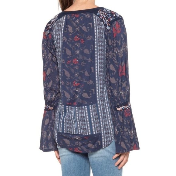 Lovely Lucky Brand Embroidered Peasant Top, Small - Picture 9 of 9